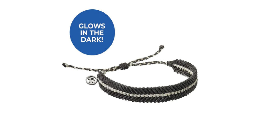 Deep Sea Beaded Bracelet in Glow & Stygian Black