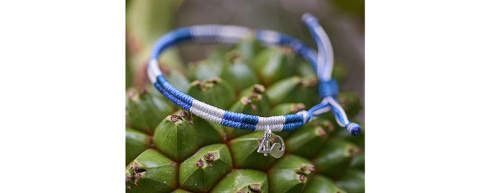 Guatemala Infinity Wrap Bracelet in Signature Blue & Dark Blue