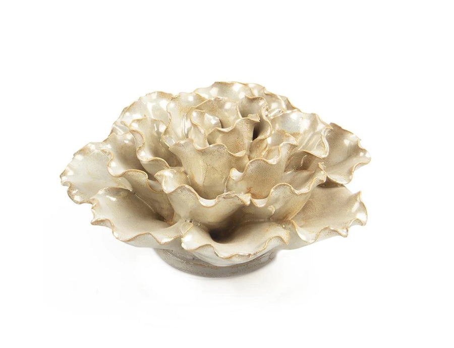 Large Ceramic Sea Lettuce in Pearl