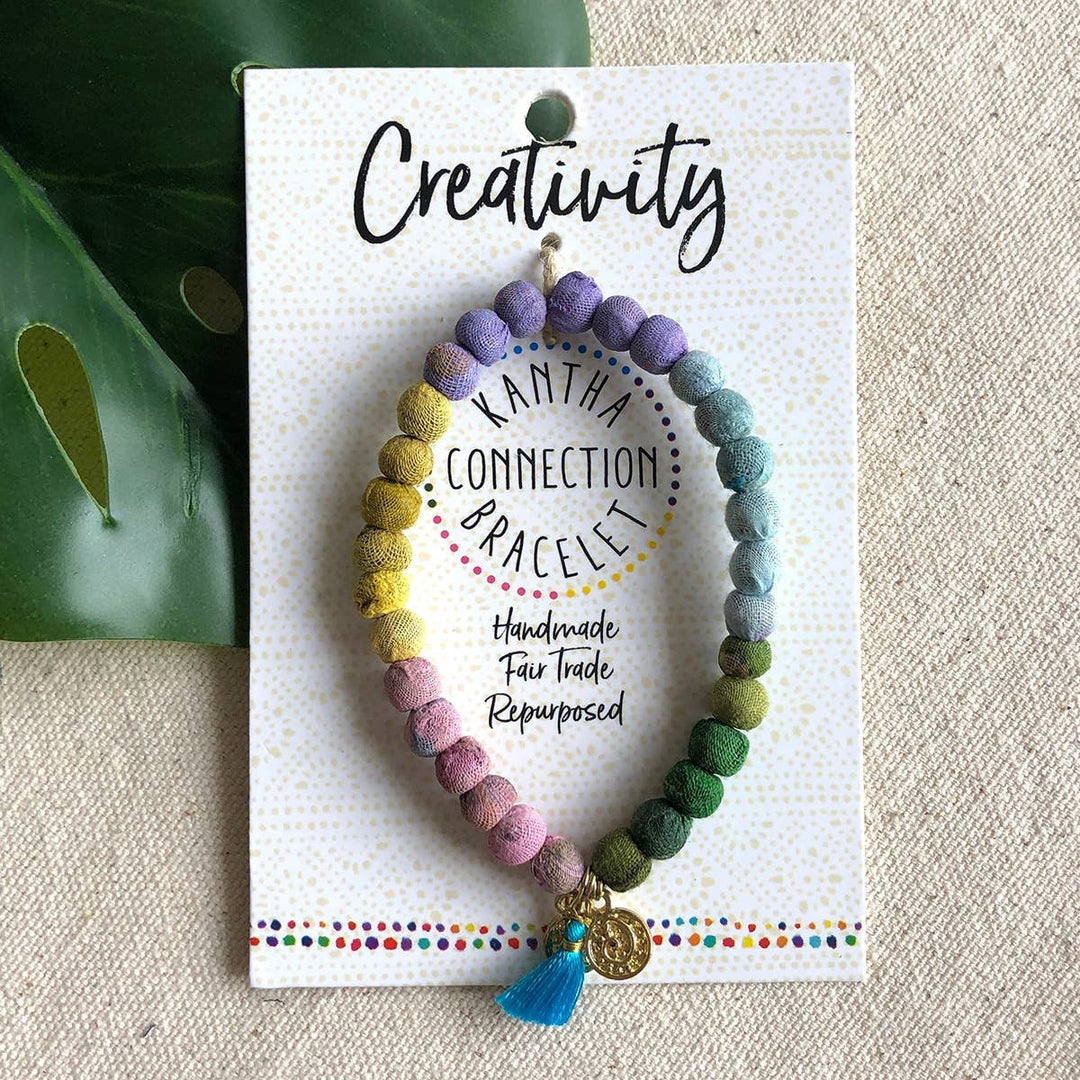 Kantha Connection Bracelet - Pastel Creativity