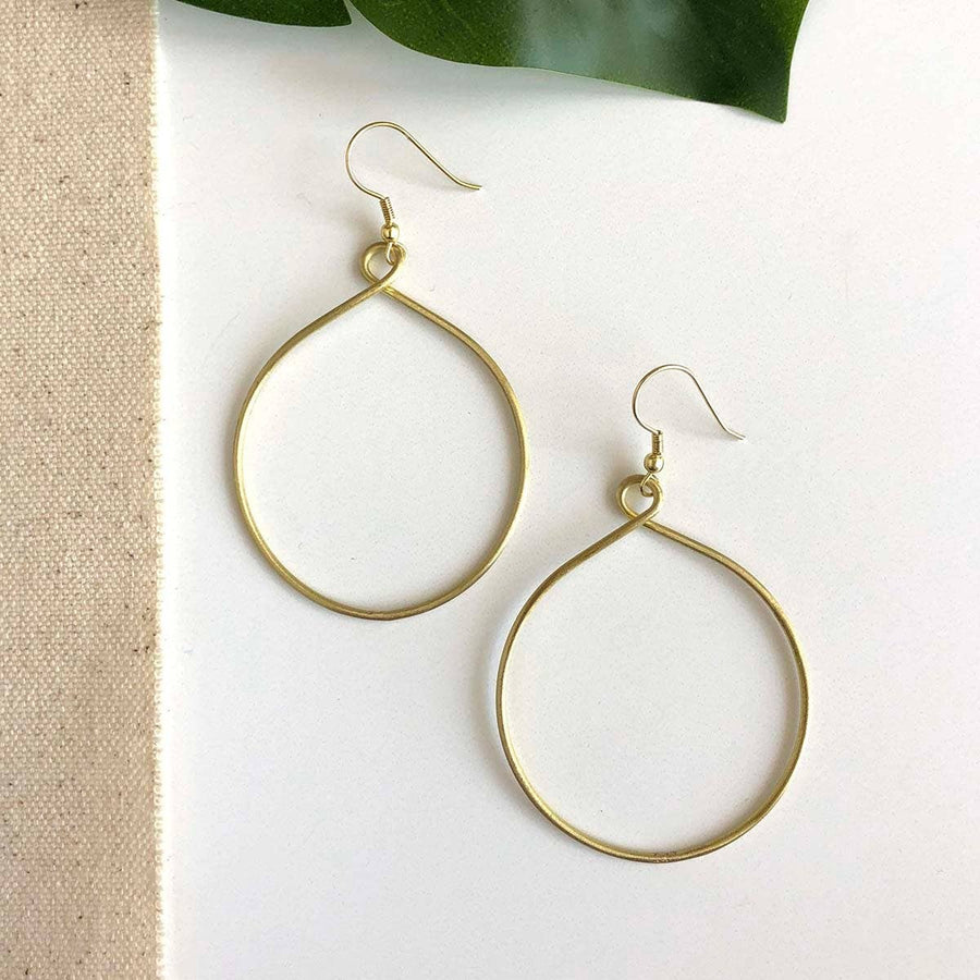 Twisting Hoops - Gold