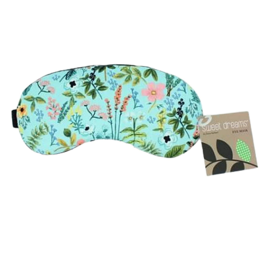 Eye Mask in Turquoise Botanical