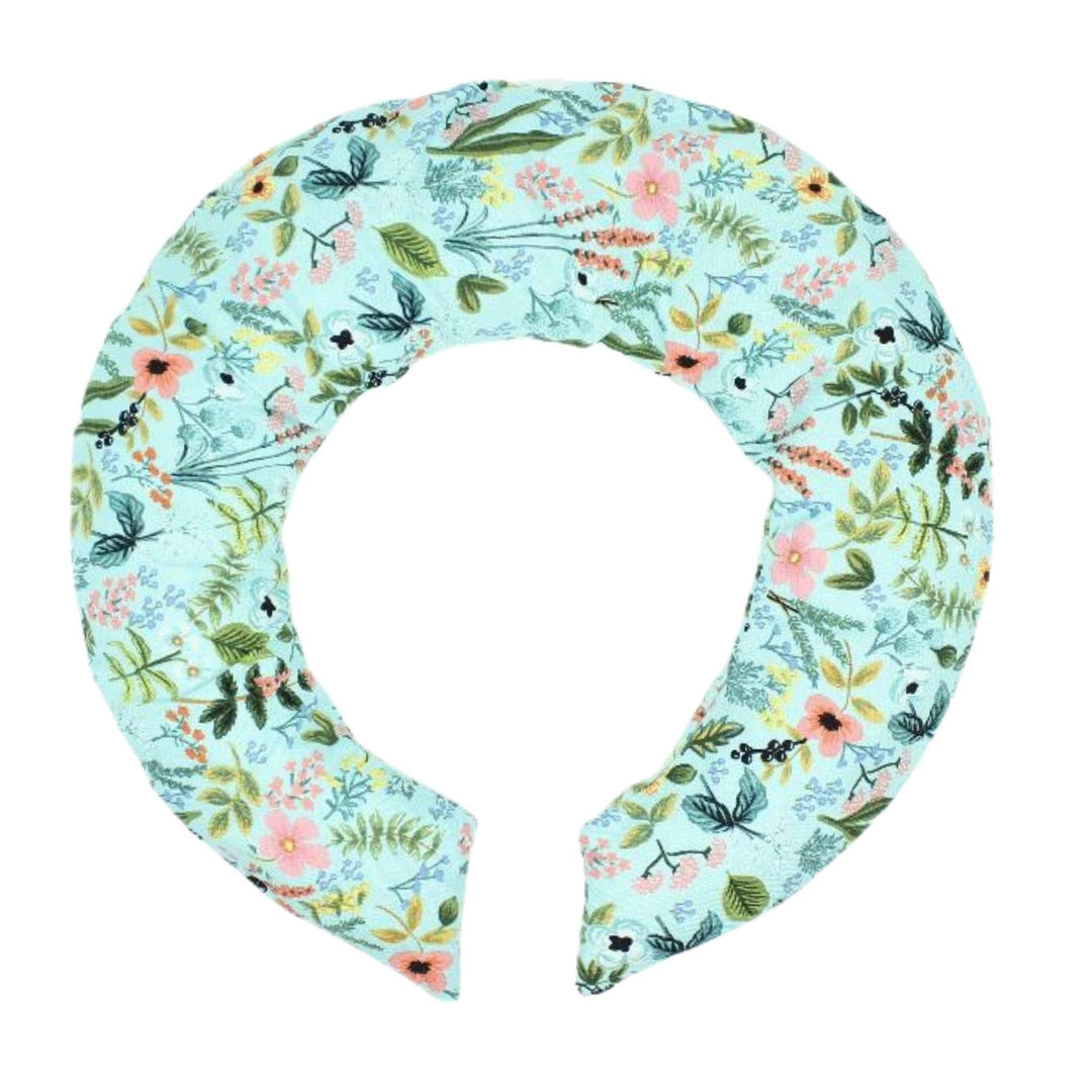 Lavender Filled Neck Wrap in Turquoise Botanical