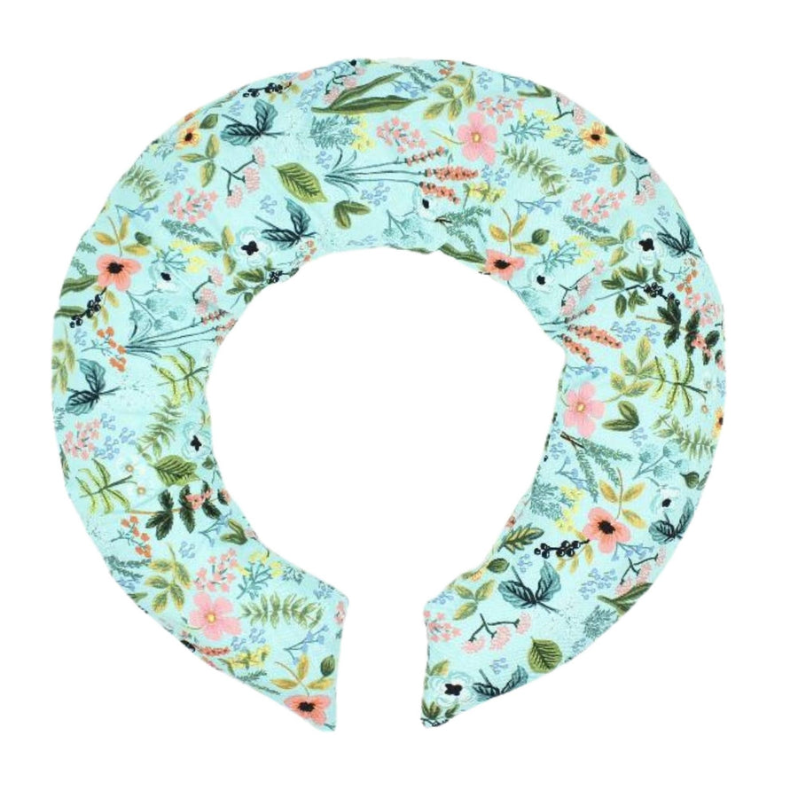 Lavender Filled Neck Wrap in Turquoise Botanical