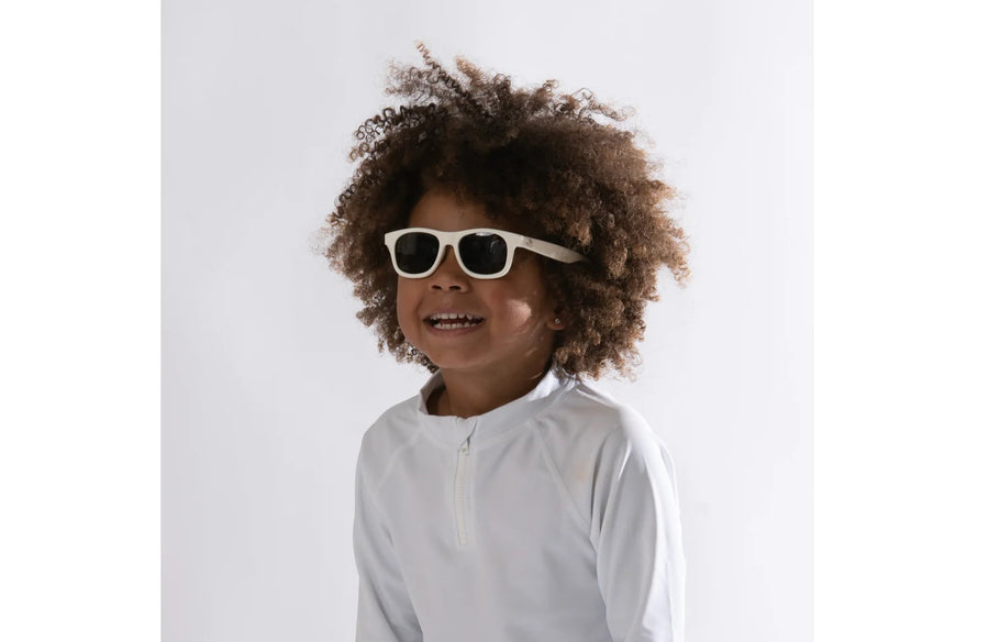 Flexible Sunglasses in White for 2-4 Years