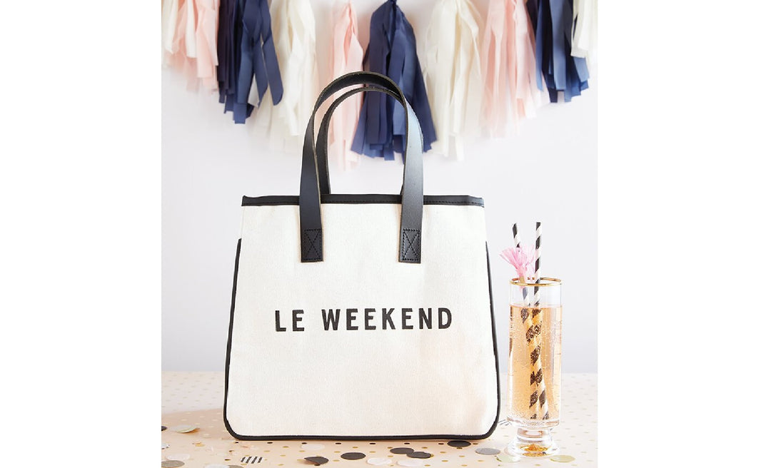 Le Weekend Mini Canvas Tote