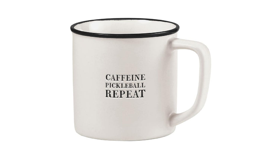 Caffeine Pickel Ball Repeat Coffee Mug