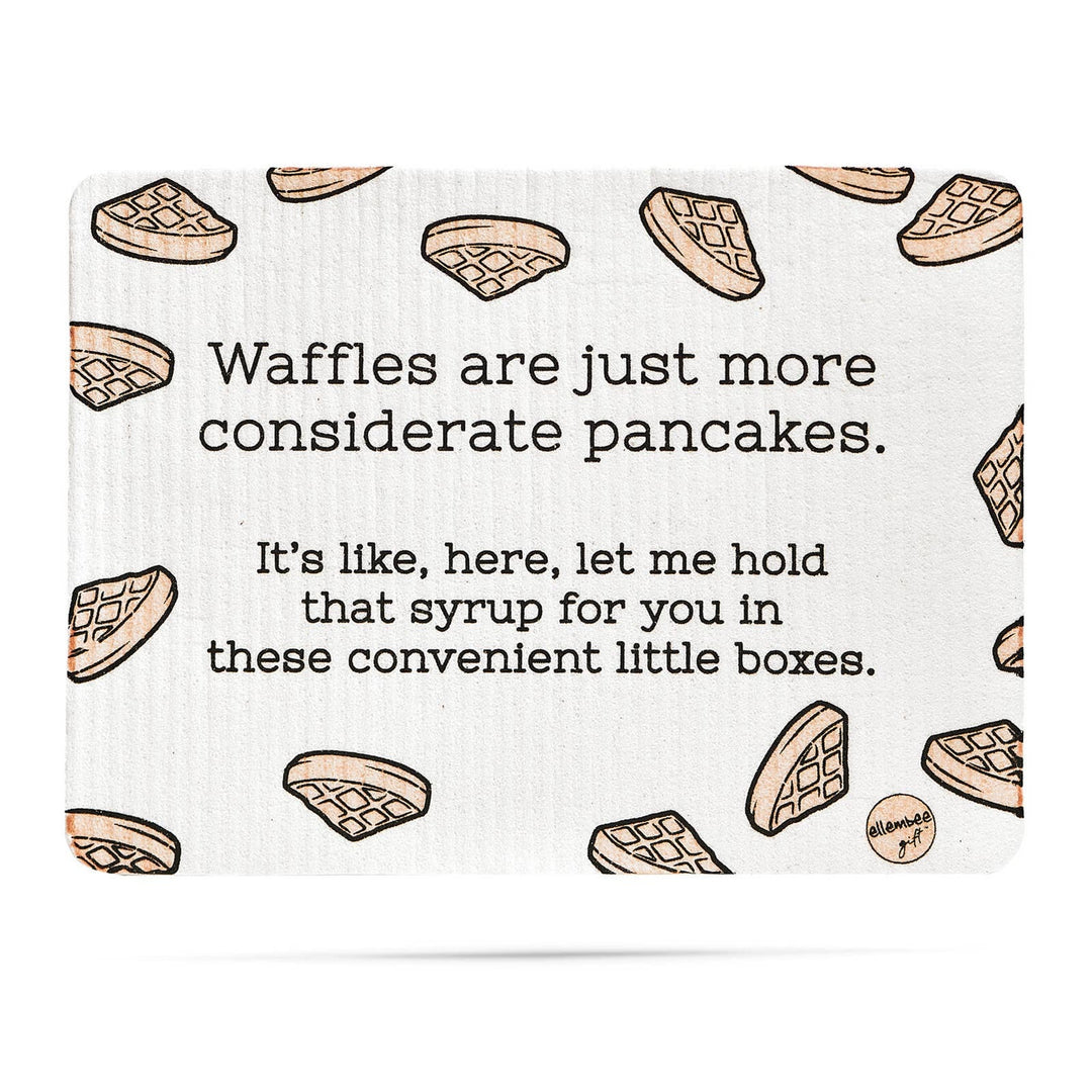 "Waffles are just more considerate pancakes" Swedish dishcloths