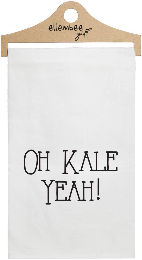 "Oh Kale Yeah" funny kitchen towel