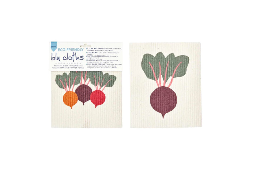 2-Pack Eco-Friendly BluCloths in Three Beets