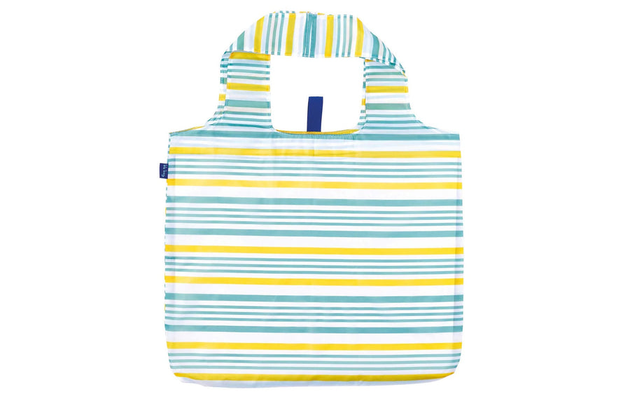 Reusable Shopping Bag in Summer Stripe Yellow