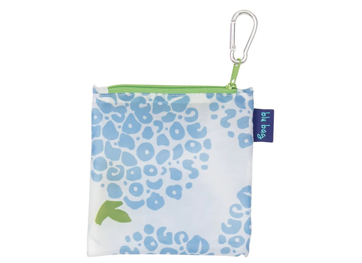 Reusable Shopping Bag in Blue Hydrangeas
