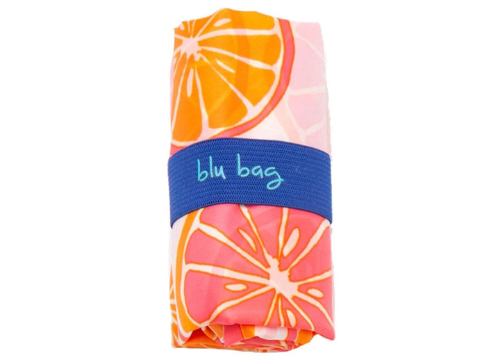 Reusable Shopping Bag in Pink Orange Citrus