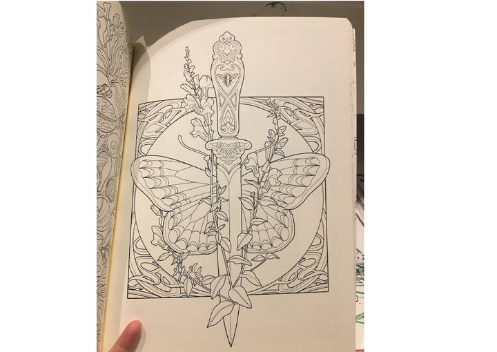 Tattoo Wonderlands: A Coloring Book