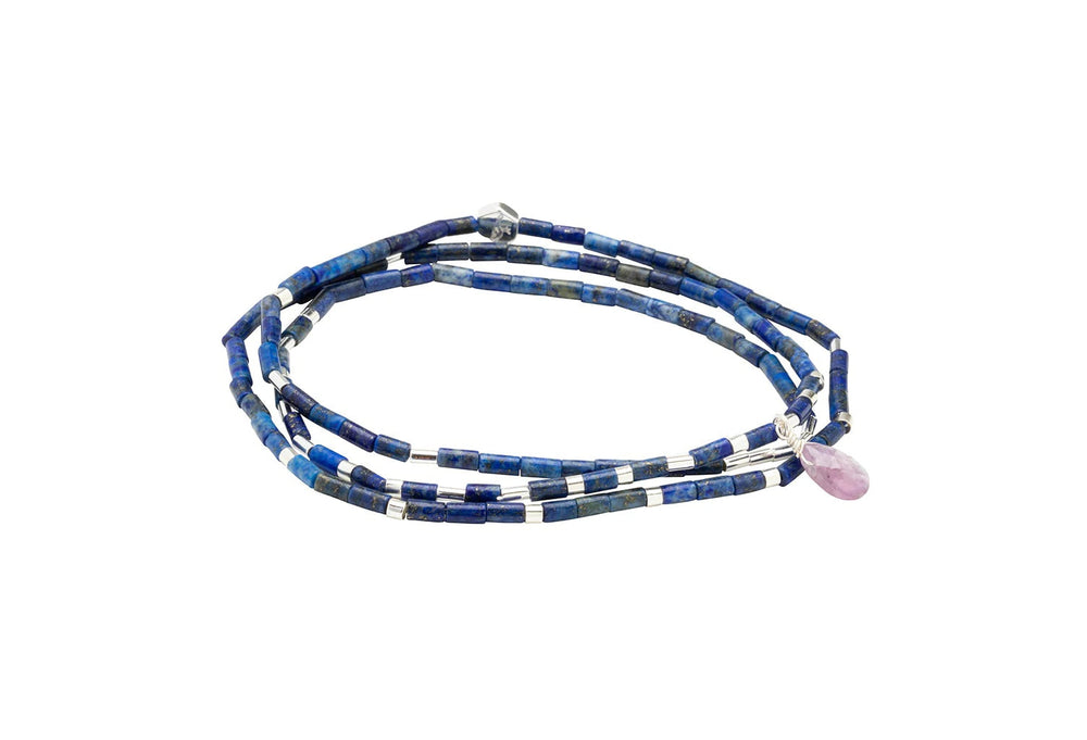 Teardrop Stone Wrap in Lapis for Clarity