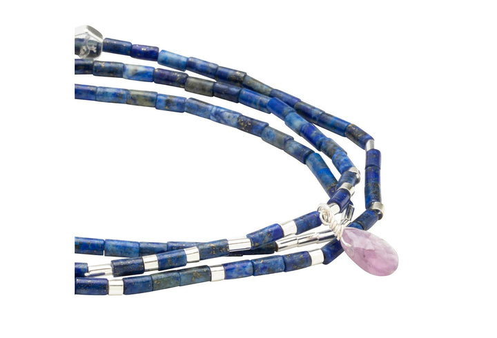 Teardrop Stone Wrap in Lapis for Clarity