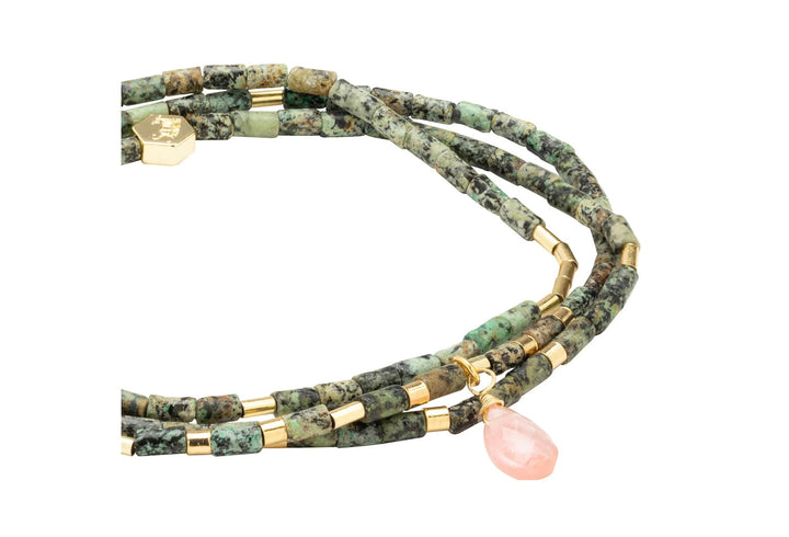 Teardrop Stone Wrap in African Turquoise for Transformation